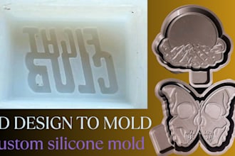 custom silicone molds design stl of your product 3d print mold and ship to you