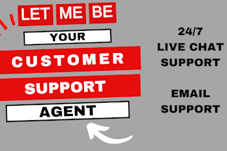 be your online chat manager visual assistant email support customer service