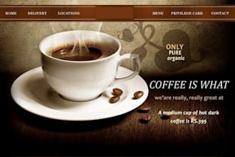 design stunning coffee ecommerce website wix coffee website coffee shopify store