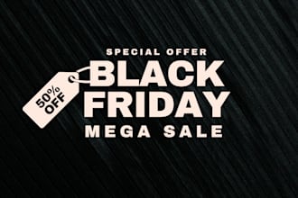 black friday sales cyber monday ad banner black friday social media post