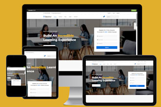 build lms educational website online course website education, elearning website