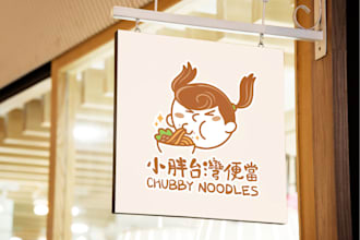 design cute cartoon logo for restaurant, food and beverage