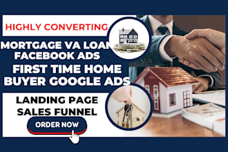 converting mortgage hard money dscr first time home buyer va loan leads funnel