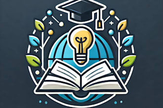 stylish and modern education logo design