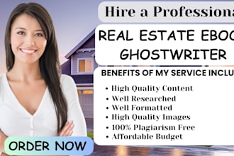 ghostwrite real estate ebook personal finance loan credit repair course writer