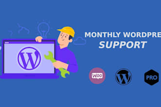do monthly wordpress maintenance and support