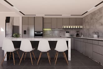 design kitchen cabinetry and interior design 3d rendering