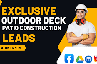 generate outdoor deck leads, patio construction leads, outdoor deck website
