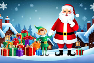 draw christmas and halloween illustrations
