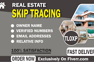 do skip tracing for real estate and llc skip tracing in bulk
