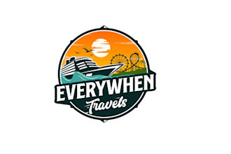 design creative tour travel adventure and holidays logo