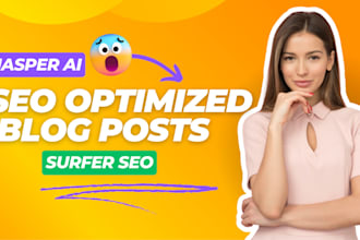write surfer SEO optimized articles and blogs with jasper ai