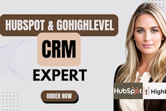 do full setup of hubspot CRM zoho CRM jobber gohighlevel CRM automation expert