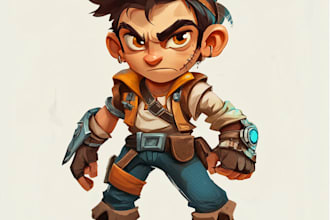 make 2d game character sprite sheet for your indie game