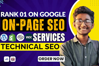 do wordpress onpage SEO with rankmath or yoast and technical optimization