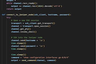 do python automation for cisco and juniper devices