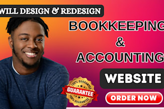 design bookkeeping website tax website accounting website finance website