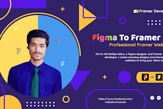 design websites in figma and develop it on framer