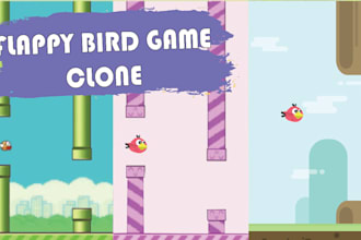 create a flappy bird style video game