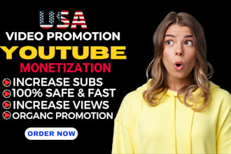do promotion for complete youtube channel monetization organic growth