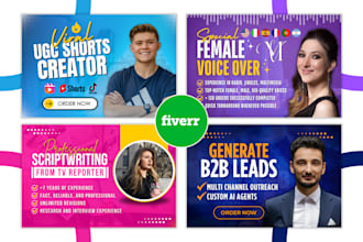 design outstanding fiverr gig thumbnail cover image picture