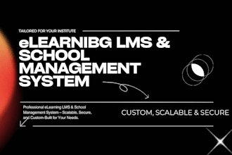 develop a professional elearning lms and school  system