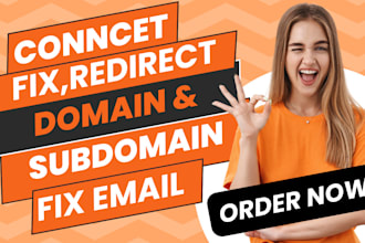 fix,connect,redirect domain or subdomain shopify,wix,wordpresss or any platform