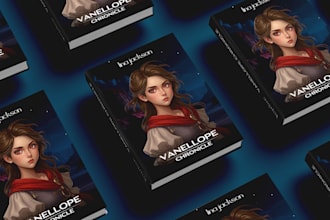 create a stunning fantasy or scifi book cover for you