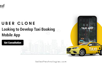 develop taxi booking app uber clone and rideshare app