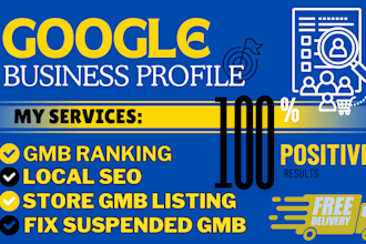 edit or setup verified google my business profile or reinstate suspended gmb