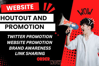 do shoutout promotion, share website, links to active twitter,fb, youtube user