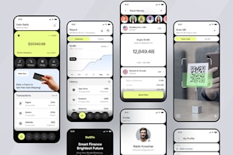 create fintech app loan bank payment app UI UX wallet app trading app cypto app