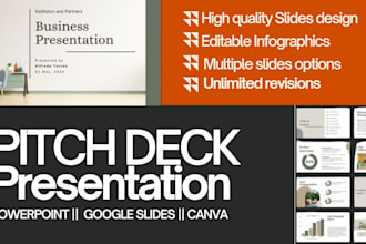 design investor french pitch deck, and powerpoint presentation, google slides