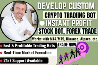 develop fast profitable trading bot forex trading telegram bot, stock bot crypto