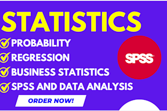 do statistics business statistics probability regression spss and data analysis