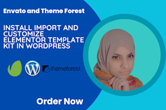 install and customize the envato paid elementor template kit