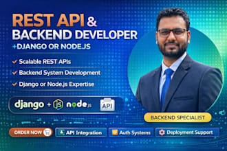 build scalable rest API backend system using django or node js