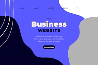 build a wordpress website with elementor or gutenberg blocks templates