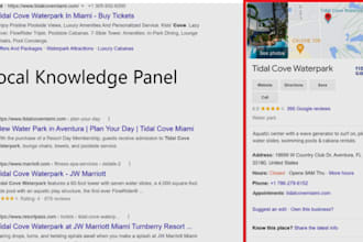 create unmatched google knowledge panel or go0gle knowledge graph