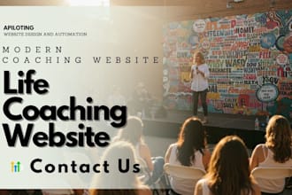build life coach, wellness, health or fitness wordpress website