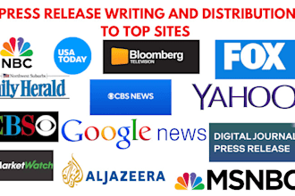write and distribute USA press release, spanish, french, germany press release
