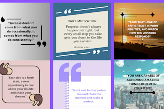 design canva motivational quotes for instagram or facebook