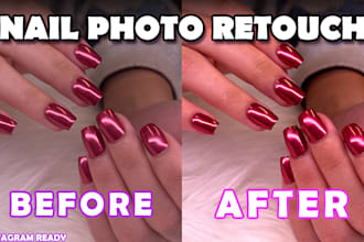 retouch and enhance your nail photos for instagram