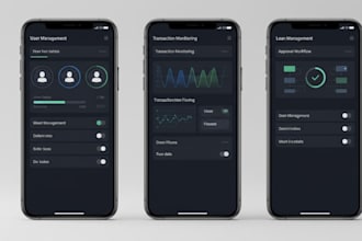 develop a mobile banking or loan app with admin dashboard and API integration