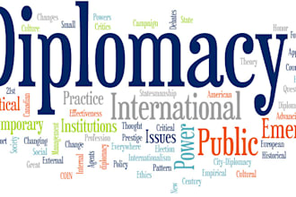 research history, politics, social issues and diplomacy content