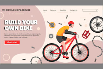design  7 figure bicycle shopify bike accessories store electric bicycle website