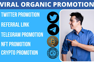 rocketed telegram referral link promotion to 900k targeted investors for sales