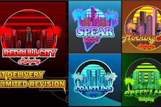 design roleplay logo, fivem and discord server