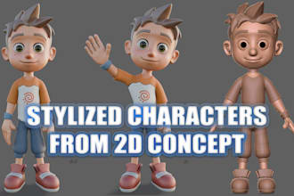 do 3d stylized character modeling