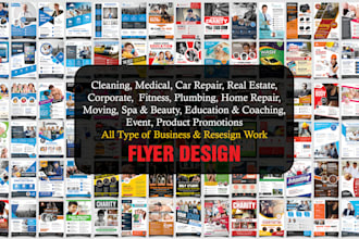 design or redesign unlimited business flyers in 24 hrs with unlimited revisions